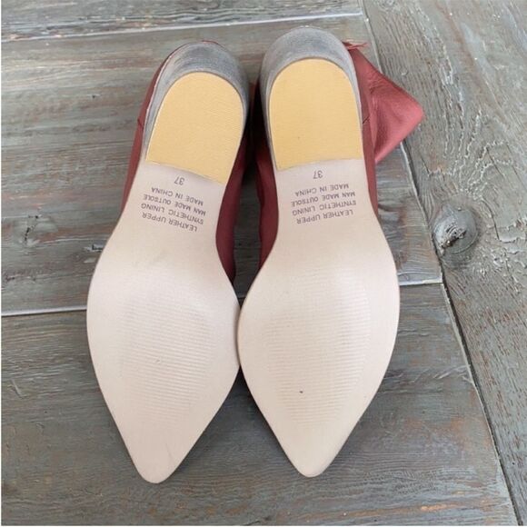 New Silent D Mikette Leather Slouchy Calf Boots Wine US 6.5 - Picture 10 of 10